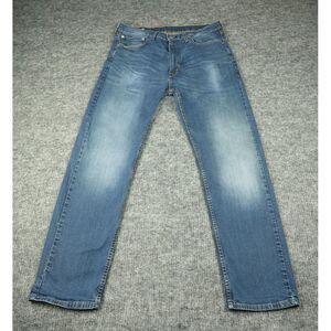 Levis Jeans‎ Mens 36X32 Blue Denim 505 Regular Fit Straight Leg Casual Med Wash